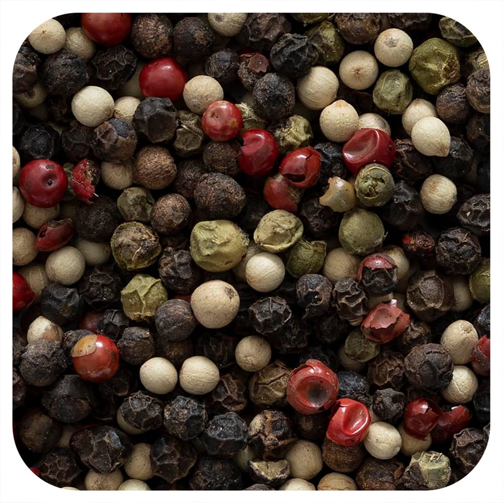 

Frontier Natural Products 4-Variety Whole Peppercorn Blend for Gourmet Pepper Mills, 453g (16oz) 453g - 1 ea