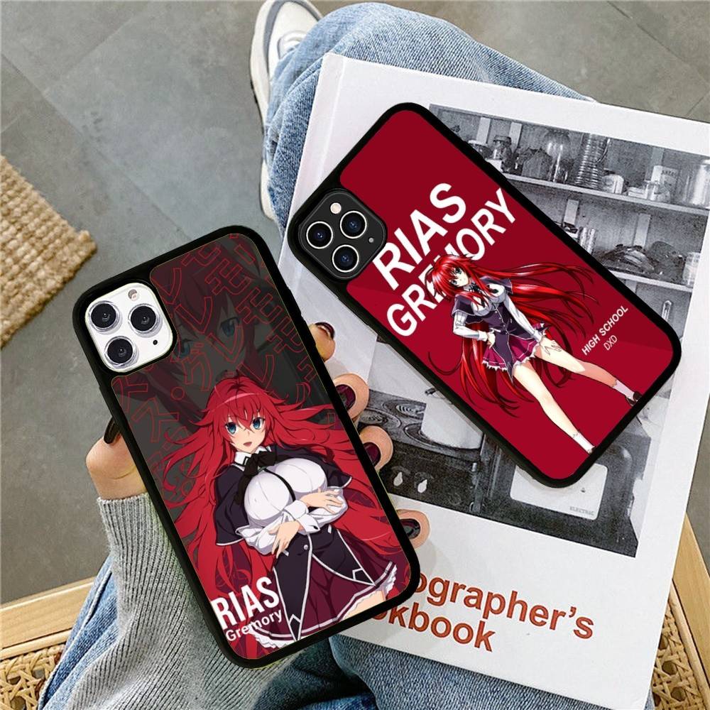 DXD Rias Gremory Mobile Cell PC+TPU Phone Case For iPhone 17 16 15 14 PRO MAX 11 12 13 PLUS MINI Cover