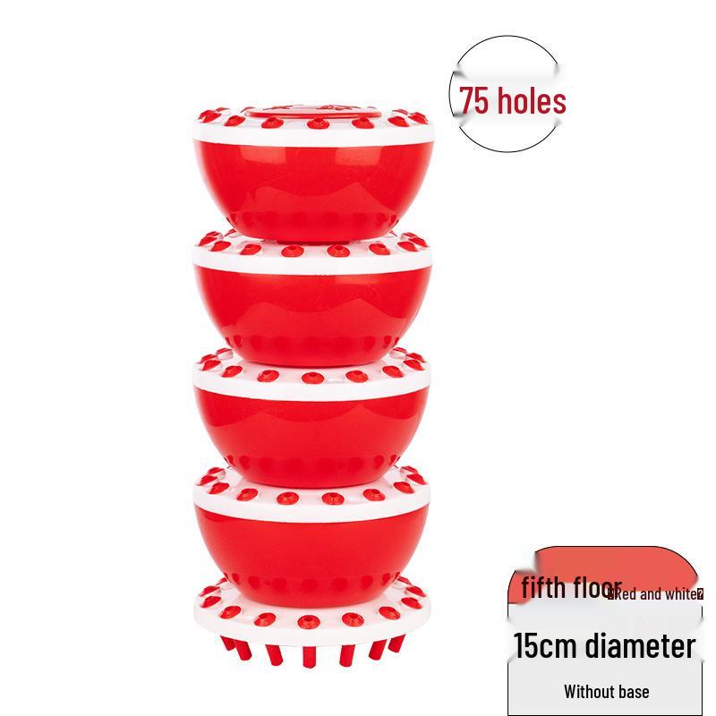 Multifunctional Display Stand for Candied Hawthorn, Cotton Candy & Potato Tower with Plastic Stick Holder