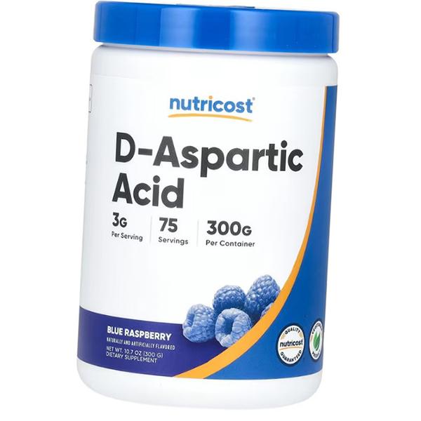 D-Аспарагиновая кислота в порошке, D-Aspartic Acid Powder, Nutricost  300г Без вкуса (08647013)
