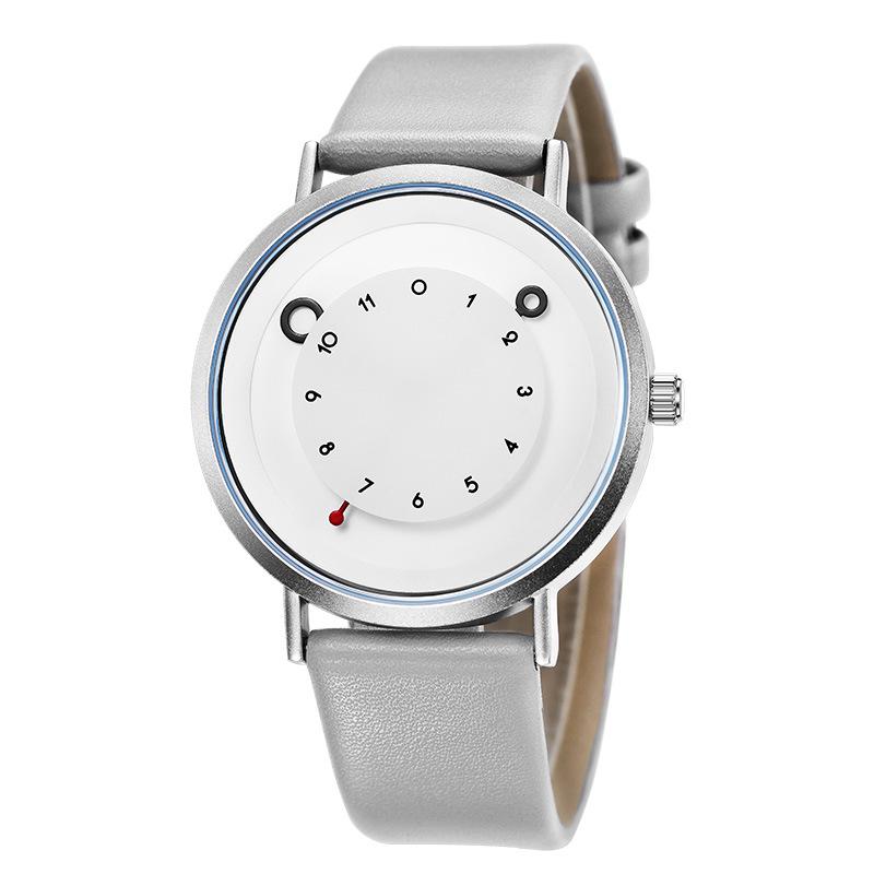 

Простые кварцевые часы для пар SK Watches - Универсальный студенческий спортивный дизайн с кожаным ремешком высокой ценности для мужчин и женщин.