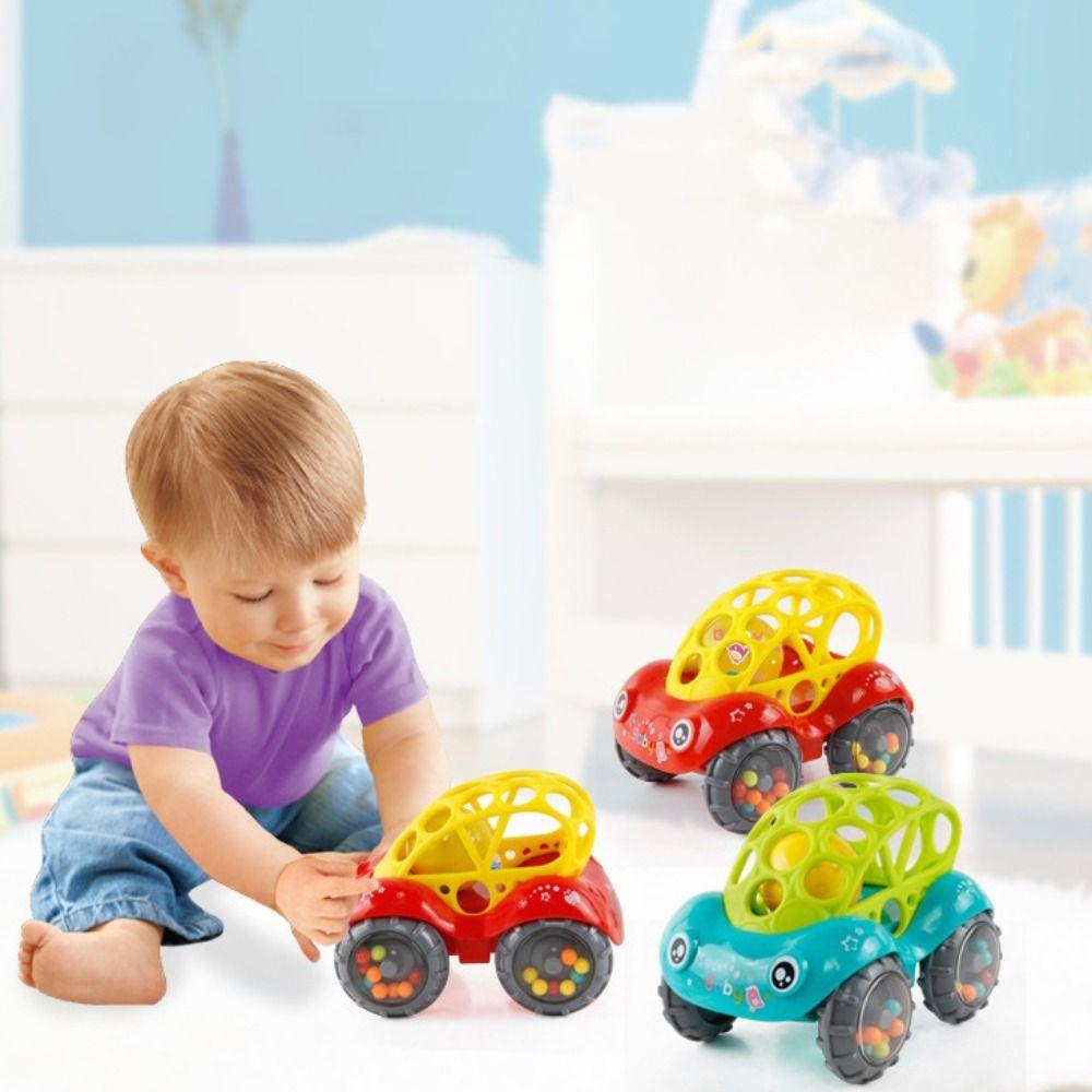 Plastic Soft Shell Bucket Truck Toys Car Shape Shaking Bell Kids Toy  Toddler Toys