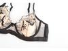 French Embroidered Lace Rabbit Ear Push-Up Bra Set