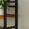 3-Layer Flower Rack with Hanging Basket Black Plant Stand Indoor Flower Display Pot Metal Shelves Plant Rack