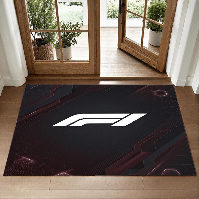 F1 Design Crystal Velvet Rug Soft Decorative Mat for Bedroom Entrance