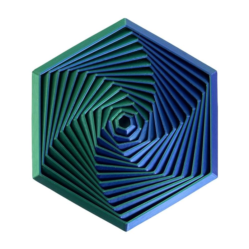 3D Printing Fractal Irritable Hexagon Decompression Tool Ornament Multiple Colors Children Transfiguration Toy Handicraft Gift