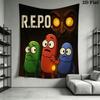 R.E.P.O POSTER Wall Hanging Printed Fabric Blanket Decorative Tapestries for Bedroom Living Room Home Decor