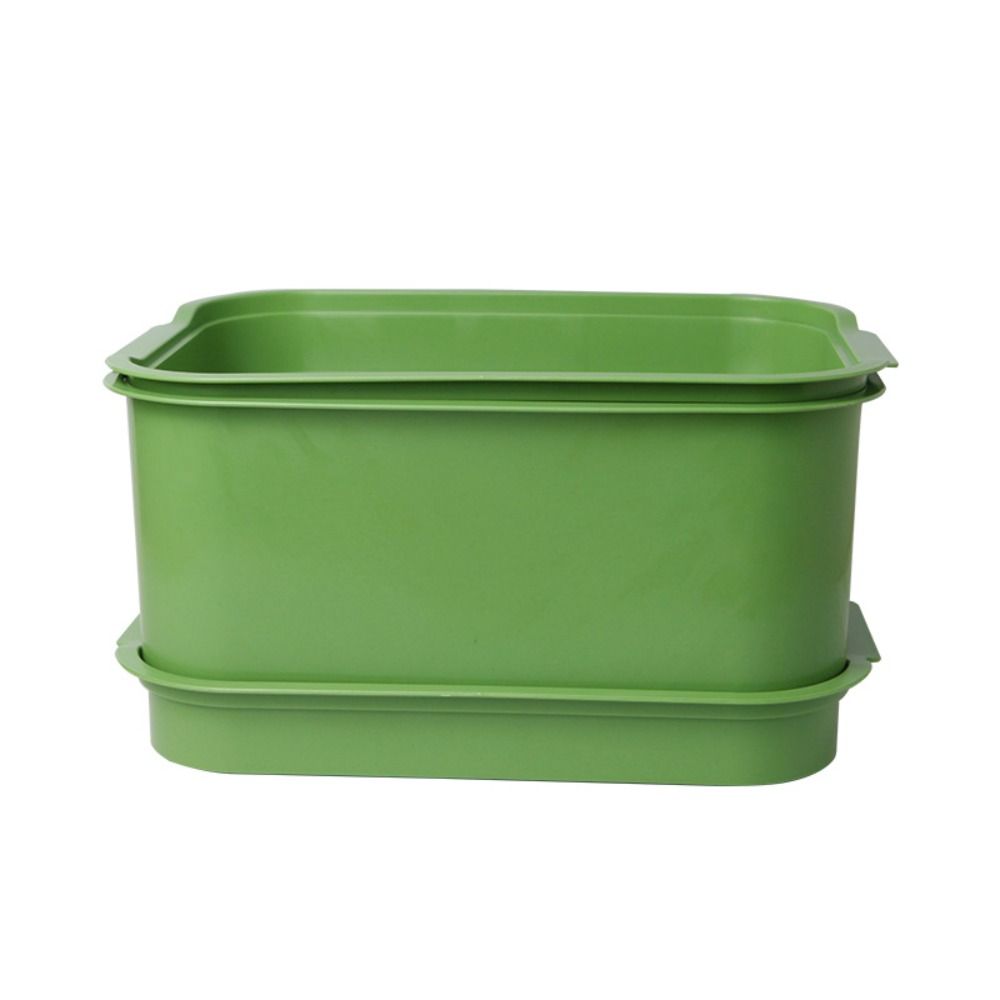 Green Sprout Dish Growing Pot Plastic Beans Seeding Pot New Plants Germination Tray