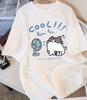 T-shirt Stampata con Nuovo Motivo Estivo, Adatta Sia per Uomini che per Donne, Realizzata in Puro Cotone, T-shirt alla Moda e Versatile