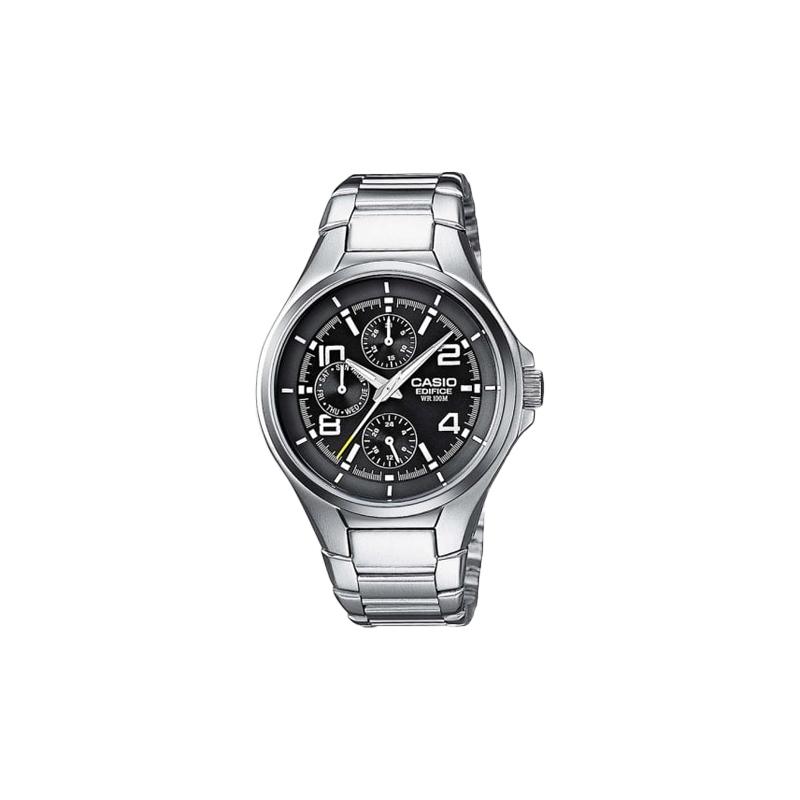 

Casio EDIFICE Сталевий Браслет Стрілки Кварцовий Механізм Ремінець з Нержавіючої Сталі Японський та Корейський Годинник Чоловічий Годинник Чорний Циферблат EF-316D-1AVEF чорний