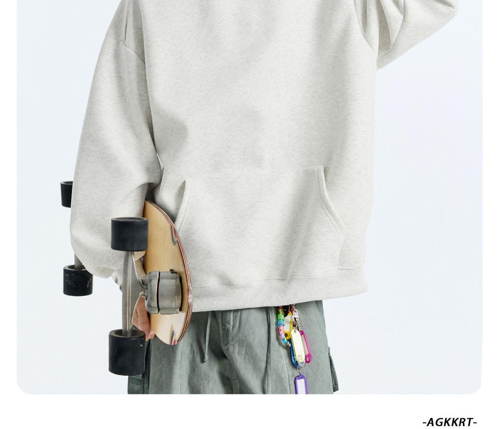 Sweat à capuche surdimensionné pour homme 400 g - Veste décontractée tendance pour l'automne