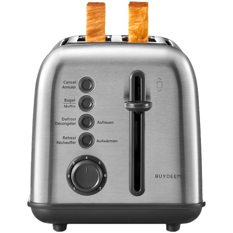 BUYDEEM 2-Slice Toaster, Model DT620E, Stainless Steel, EU