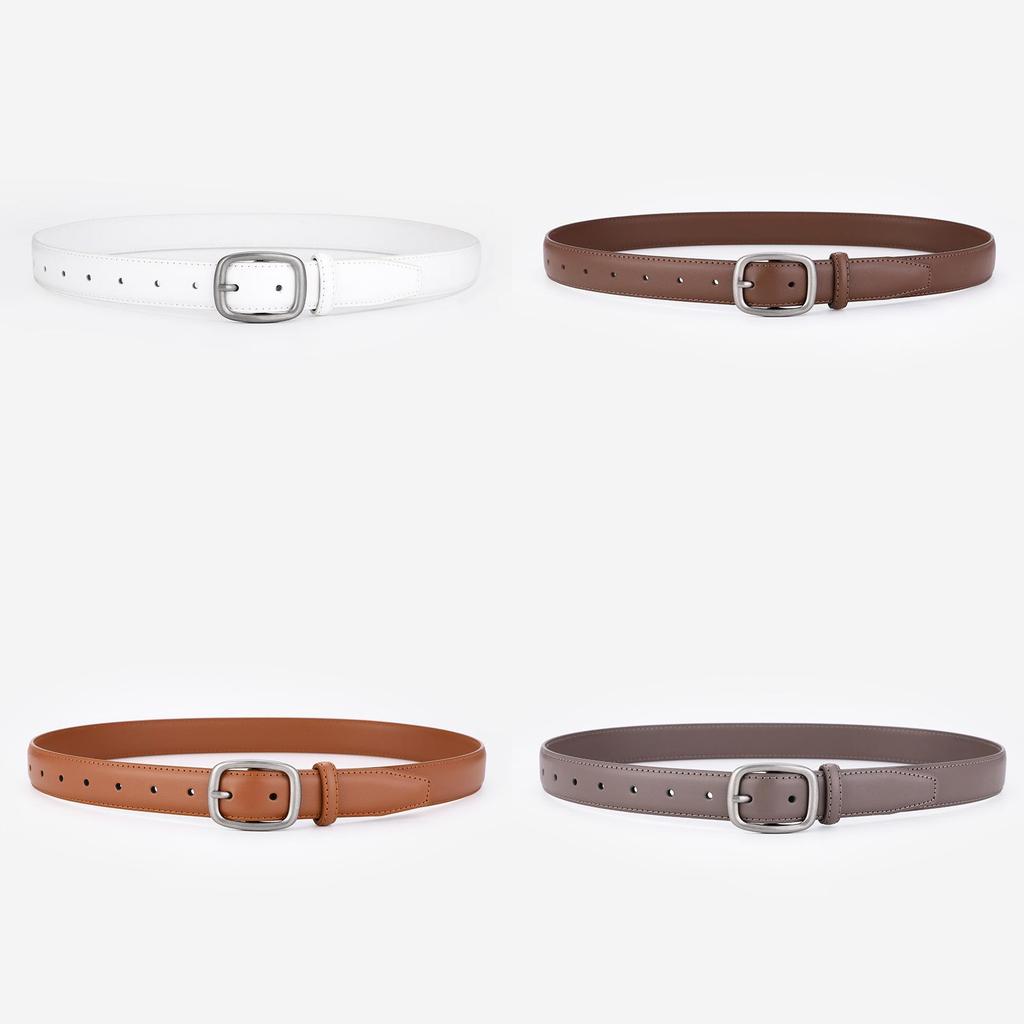 Womens Leather Waist Belt For Fashion Casual And Workwear With Durable Metal Closure