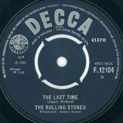 7inch Record ROLLING STONES  Last Time F12104 Decca 1965 UK Rock Used