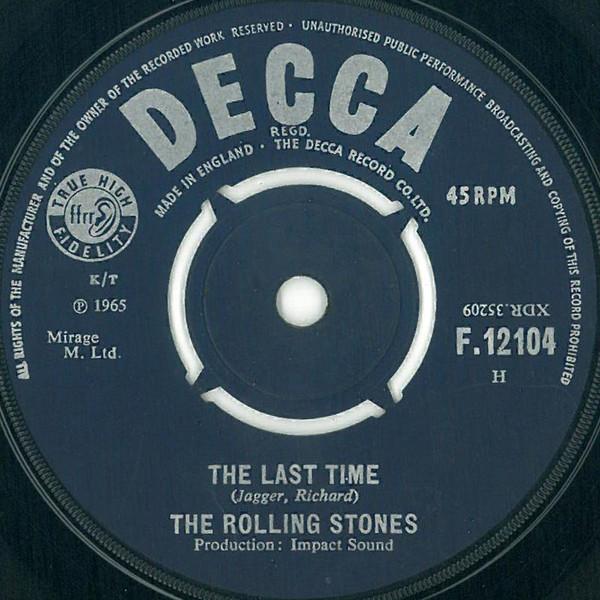 

7inch Record ROLLING STONES - The Last Time F12104 Decca 1965 UK Rock Used