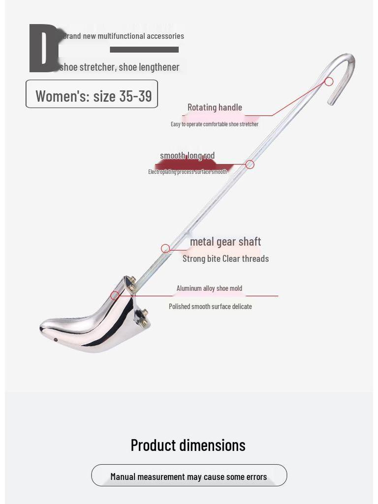 Metal Shoe Expander for Men's & Women's Low-Top - Prevents Rubbing & Pinching