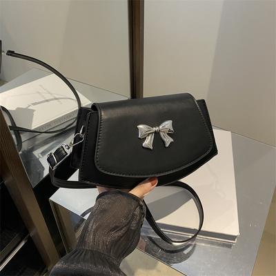 Unterarmtasche Damen Herbstflut Hochwertige Mode Vielseitige Schulter-Umhängetasche Schleife Satteltasche