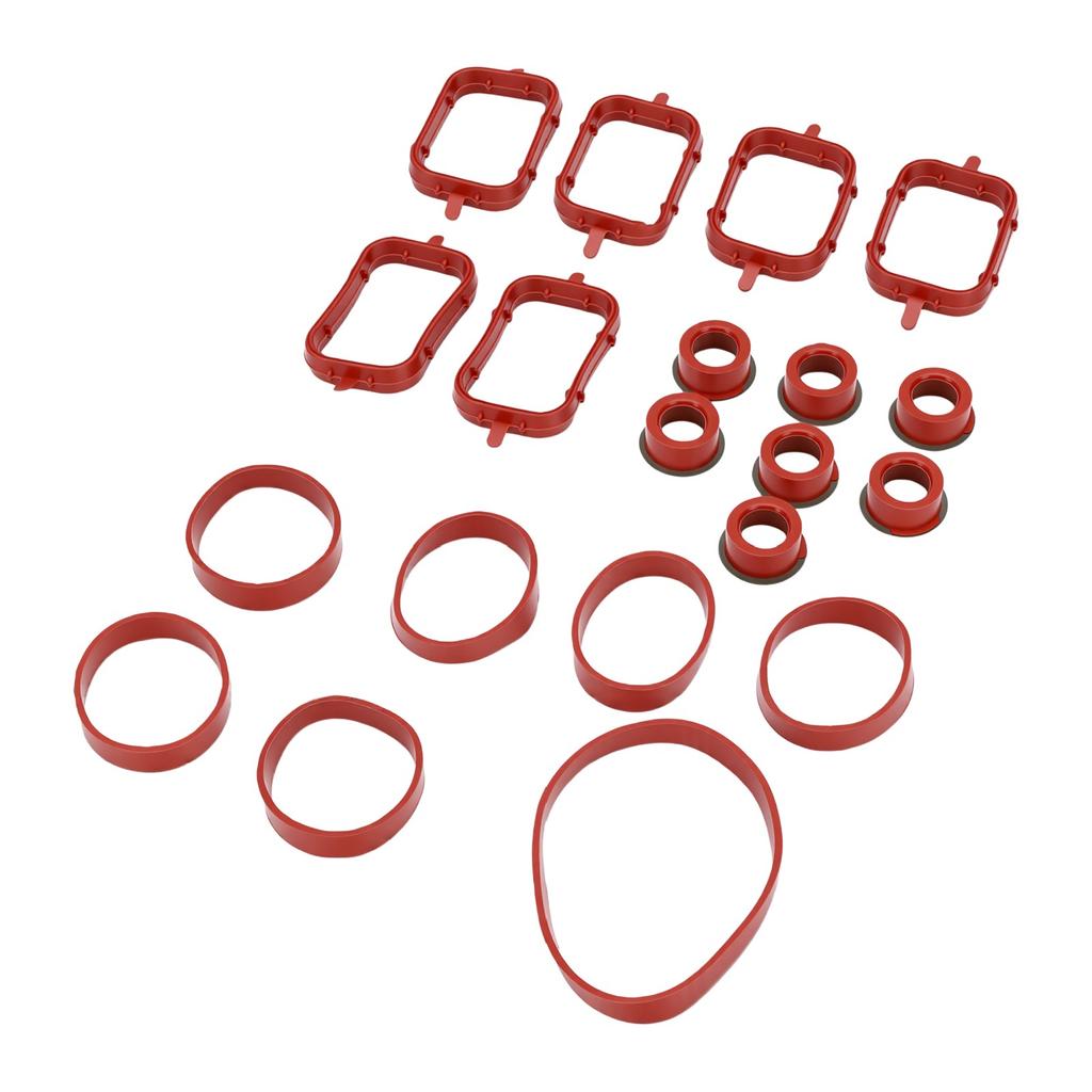 Engine Intake Manifold Gasket Set Replacement for X5 335D 3.0L 11612246945 for 22mm 33mm Engines