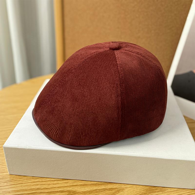 

Ретро шляпа художника для женщин на осень и зиму Маленький и модный корейский стиль берет Стразы восьмиугольная шляпа Восьмиугольная шляпа с козырьком