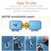 Car Windshield Repair Tool Set with Glass Repair Fluid