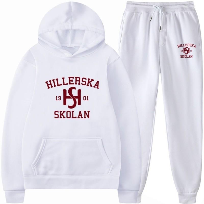 Young Royals Hillerska School Hoodie Teens Casual Printed Pullover Loose Fit