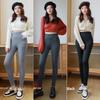 HG Damen Hohe Taille Lammwoll Samt Verdickt Schlankmachend Winter Baumwollhose