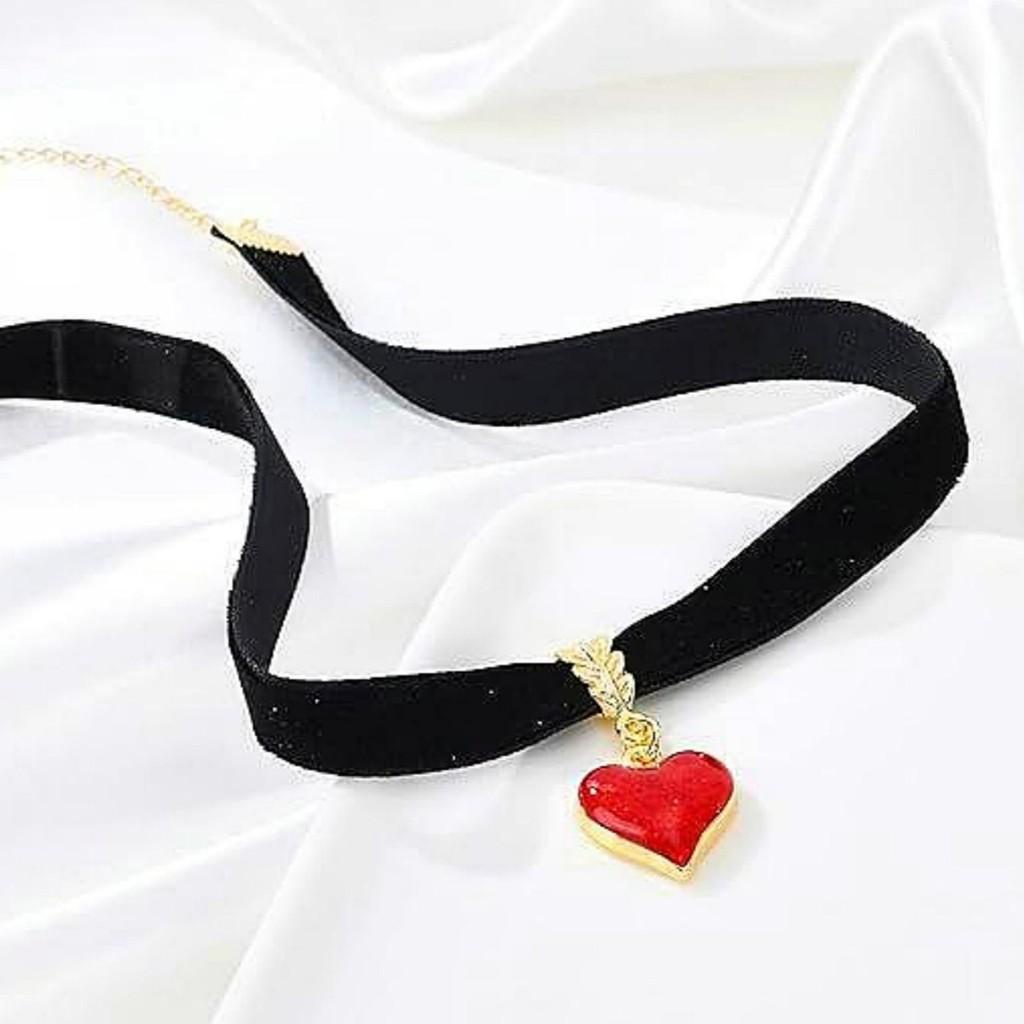 Gothic Jewelry Heartshaped Cross Pendant With Chain For Men Women