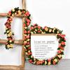 Green Leaves Included Artificial Rose Vine 2.4m Length Rose Flower Vine  Party Decoration