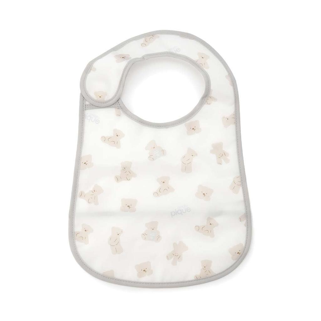 gelato pique Baby Step-Up Mug and Feeding Bib Set - Cute Bear Design, Straw Training Cup for Infants, Japanese Baby Gift