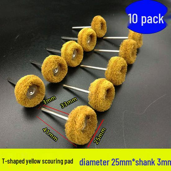 Electric Polishing & Rust Removal Brush: Steel & Copper Wire Grinder Head