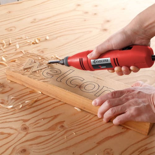 Kyocera (formerly Ryobi) DC-501F Electric Carving Chisel, 5-Blade Set (Product Code: 4988204) [Includes a Value-for-money Replacement Blade Set. Simpl