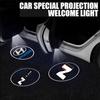 Car HD Projector Door Light  Lamp Laser Projector Accessories For Hyundai Genesis N-LINE I10 I20 I30 I40 IX20 IX35 Kona Veloster