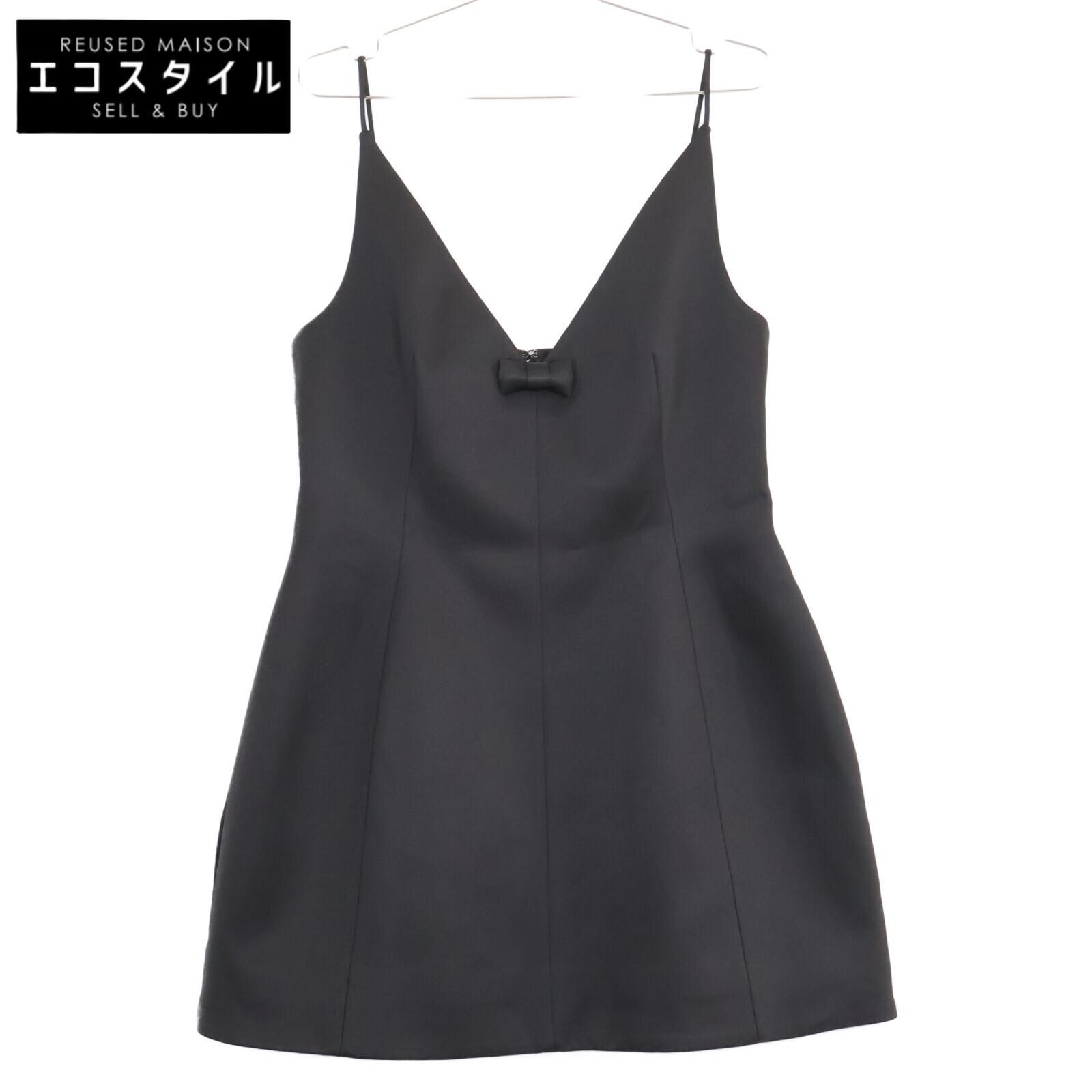 

MARC JACOBS 24 Years Black Heavy Duchess Satin Bow Dress dress 10 blackUsed