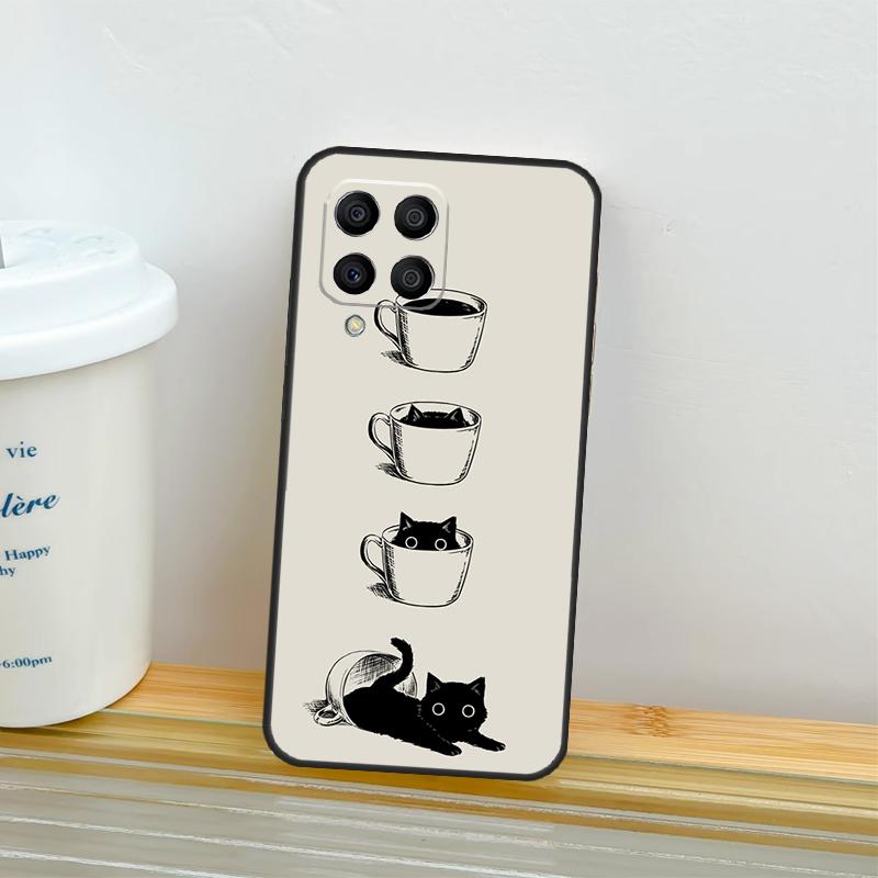 

Black Cats Ink Cute Pet Witch Art Case For Samsung Galaxy M12 M13 M14 M34 M54 M22 M32 M52 M11 M21 M31S M23 M33 M53 M20 Cover Samsung M32 4G