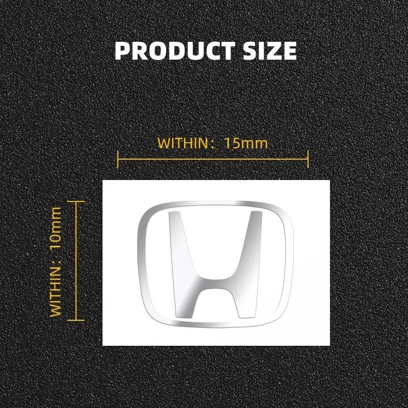 2/5/10pcs 3D Metal Car Emblem Sticker Decor Badge Decal Interior Styling For Honda Civic Accord CRV Hrv Jazz Car Accessories FJ6