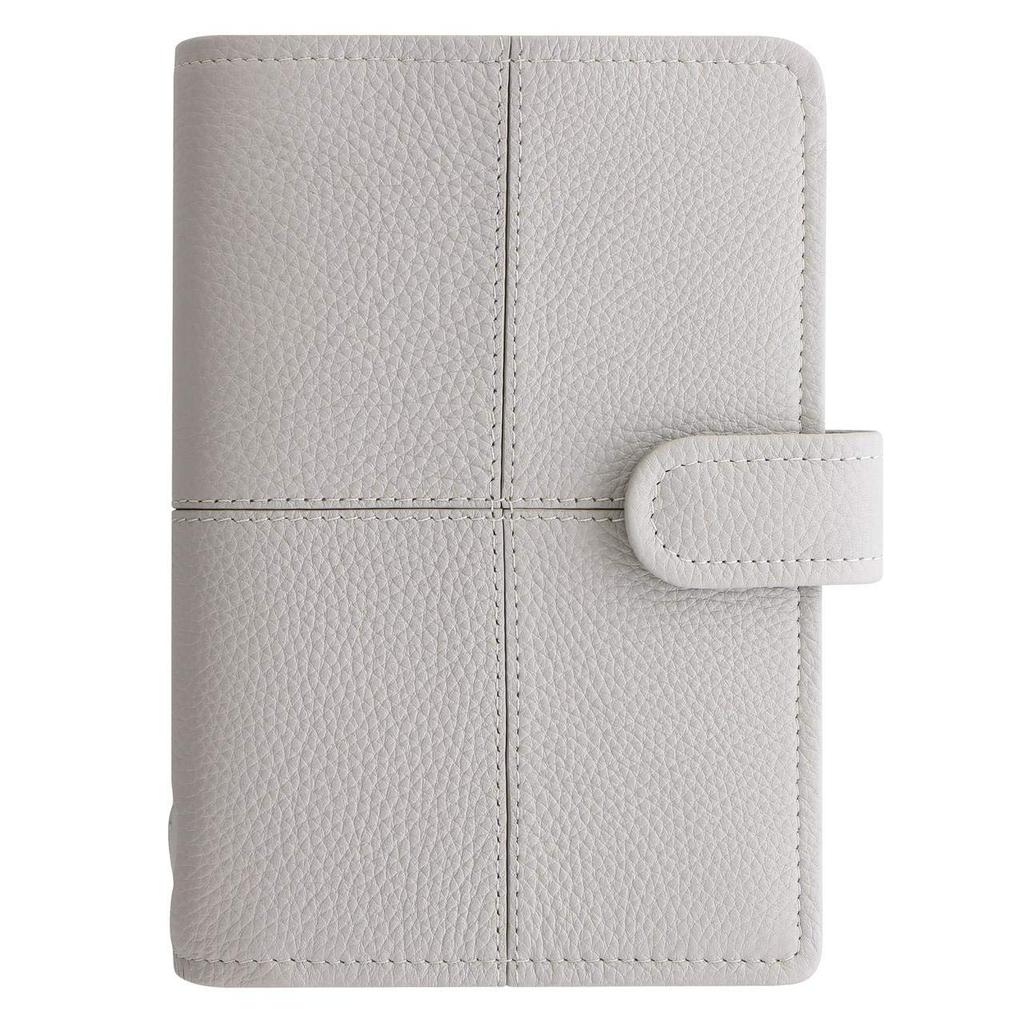Filofax Classic Stitch Soft System Planner, Bible Size, Gray, 028526 (Genuine Imported Product)