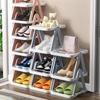 Simple Shoe Shelf Multi-layer Home Door Space Saving Mobile Shoe Cabinet Multi-functional Desktop Storage Display Shelves