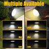2Pcs 7 LEDs Solar Spotlights Outdoor IP65 Waterproof Spot Lights Brightness Adjustable for Garden Backyard Driveway Patio Decor