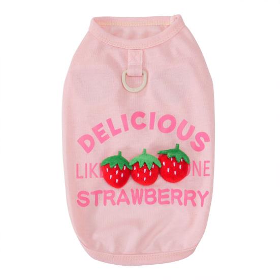 Dog Summer Vest with D-Ring Soft Breathable Dog Cooling Shirt for Small Medium Dogs Cute Fruits Puppy Outfits