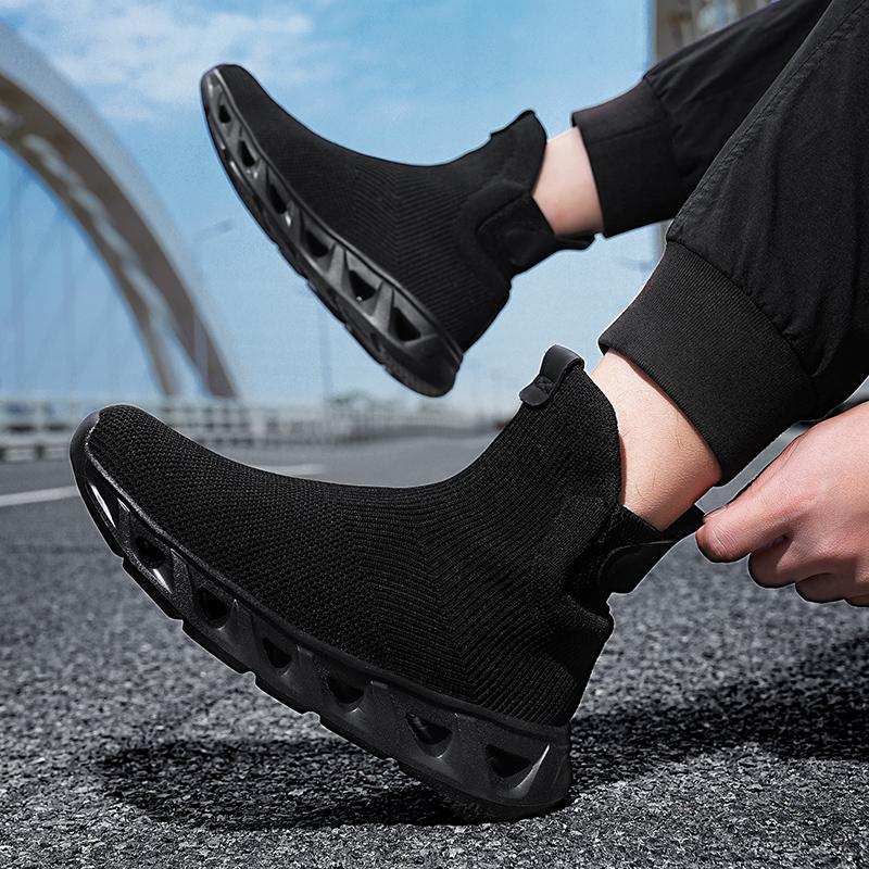 Men Casual Shoes For Men Sneakers Summer Breathable Slip On Sock Shoe Sports Running Walking Basketball Chaussures Pour Hommes