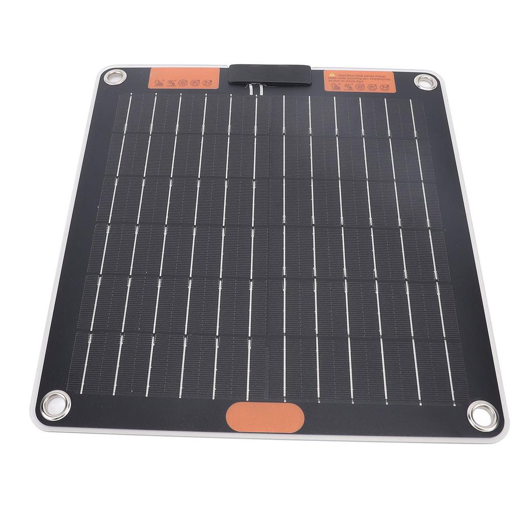10W Solar Panel Dual TYPE C Ports 5V2A Output Monocrystalline USB Solar Panel Charger with Suction