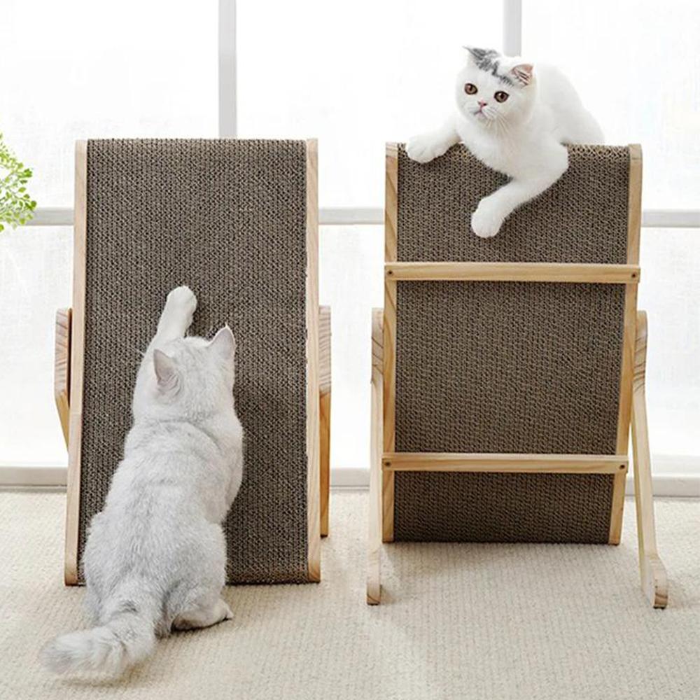 Cat Scratcher Lounge Bed Wooden Replacement Core Cat Claw Pads Scratching Board Anti-scratch Scraper For Cats
