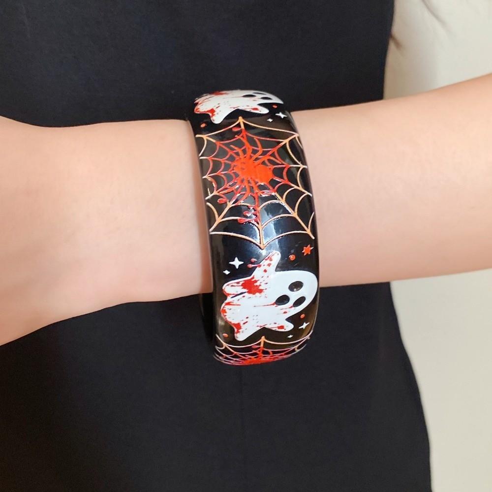 Pumpkin Skull Halloween Acrylic Bangle Europe American Style Hand Ring Decoration