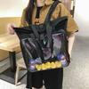 Customized Pain Bag, Bar Bag, Backpack, Korean Version, Japanese Transparent Doll Bag, Roll Mouth, Multi-functional Doll Bag.