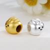 Sterling Silver 999 Little Rabbit Steamed Bun Beading Accessories for Handmade Jewelry