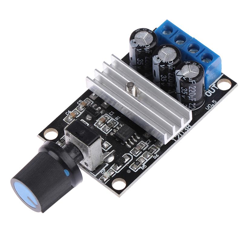 DC Motor Speed Control Potentiometer Governor PWM Regulation Board LED Dimming 10A 5V-16V High Linearity Band Switch Module