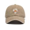 Simple retro sunshade baseball cap unisex versatile washed old cartoon printed soft top baseball cap
