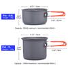 Camping Cookware Set Outdoor Tableware Equipment Supplies Burner Stove Folding Knife Fork Portable Pot Suit Tourism Cup