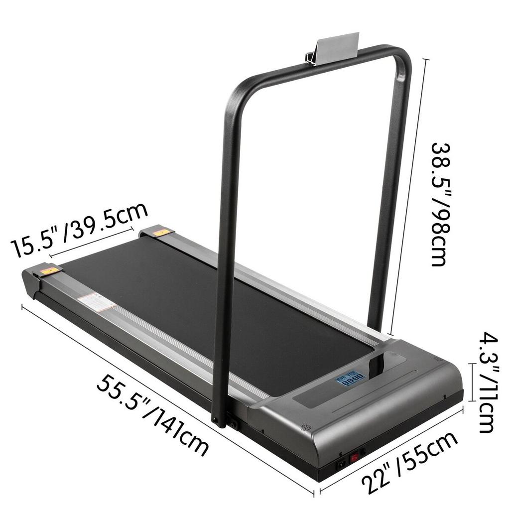 Under Desk Treadmills Working Treadmills For Running, Led Treadmill For Home Running Machine With Remote Control, 1-6.0km/h Speed Portable Slim