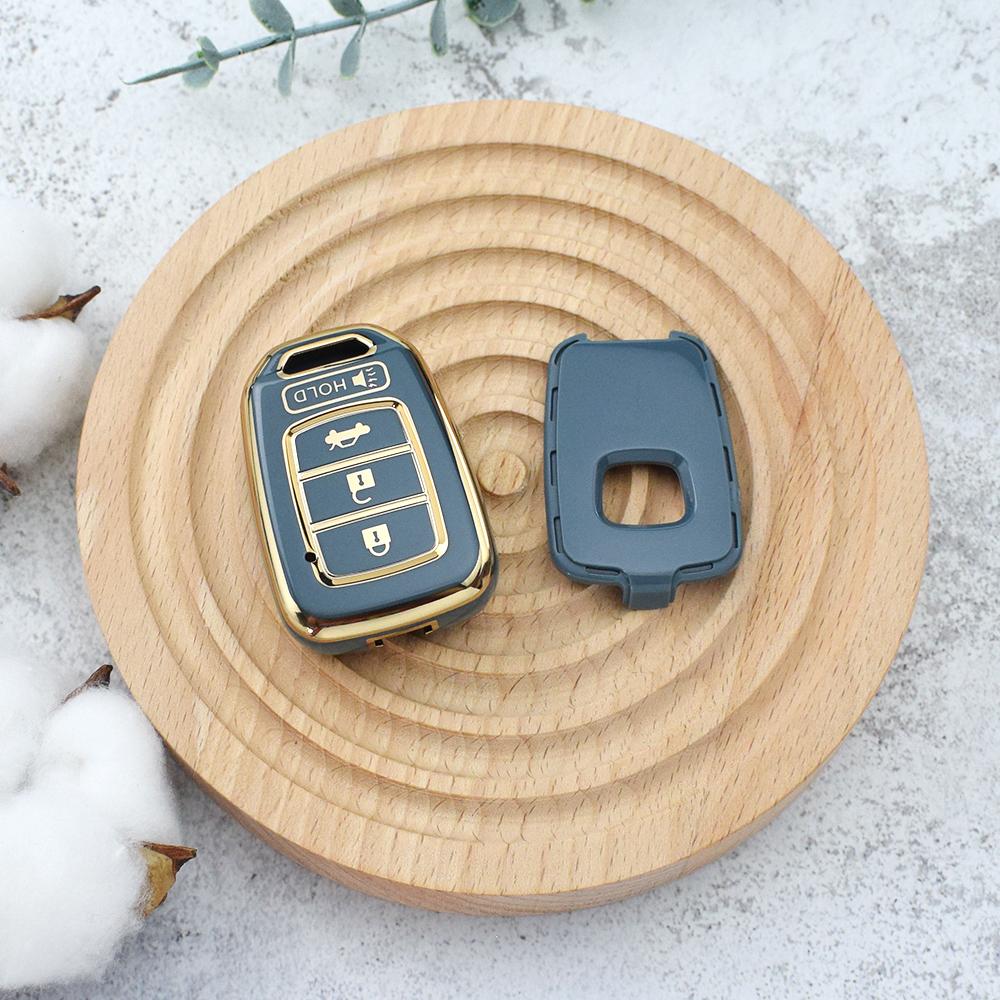 For Honda Accord CIVIC CRV Jazz HR-V HRV 2013 2014 2015 2016 TPU Shell Fob Car Remote Key Cover Case Accessories